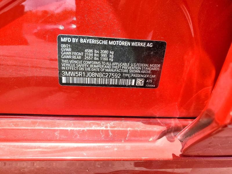 2022 BMW 330I 12