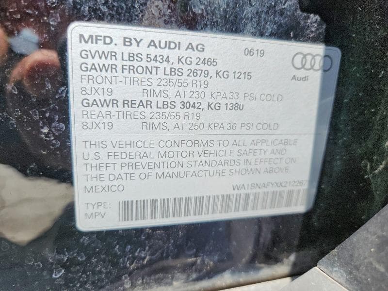 2019 AUDI Q5 PREMIUM PLUS PREMIUM PLUS 13