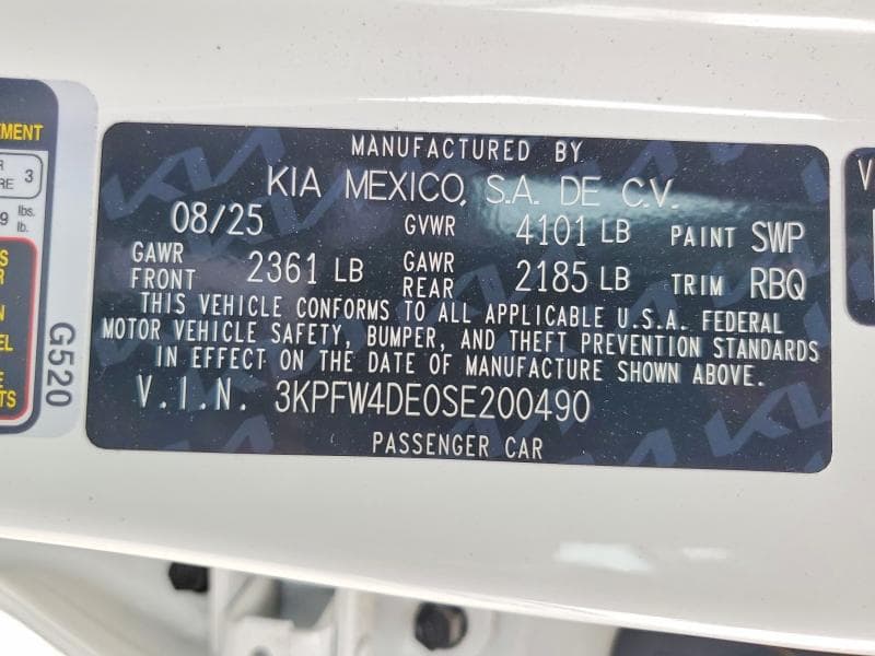 2025 KIA K4 GT LINE 12