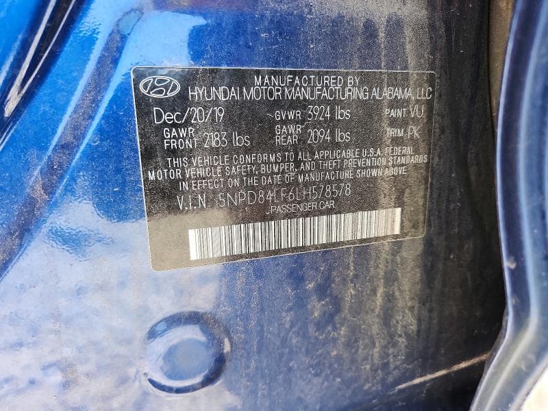 2020 HYUNDAI ELANTRA SEL 12