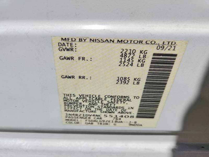 2022 NISSAN LEAF 12