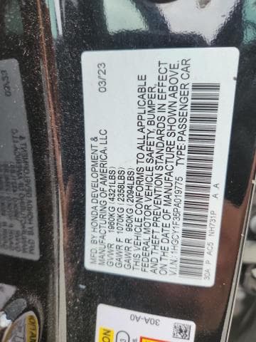 2023 HONDA ACCORD EX 12