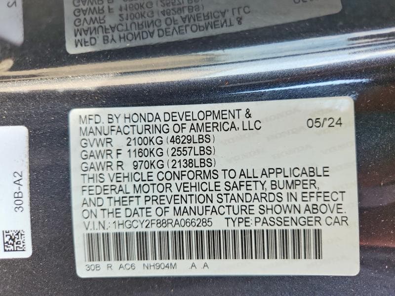 2024 HONDA ACCORD TOURING HYBRID 13