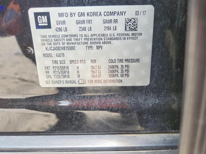 2017 BUICK ENCORE PREFERRED 12