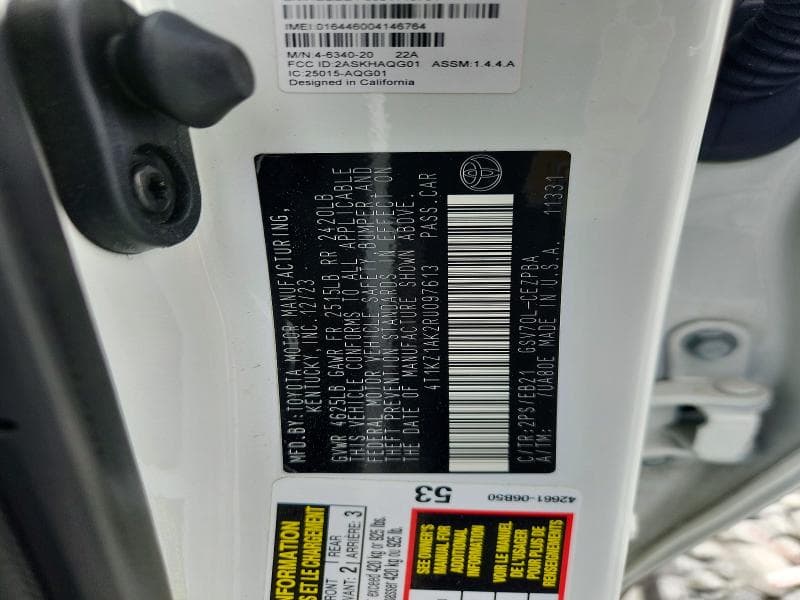 2024 TOYOTA CAMRY TRD TRD 12