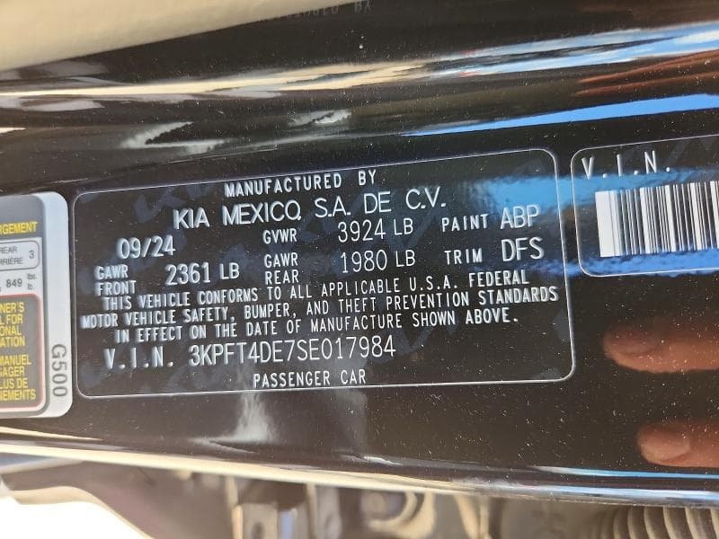 2025 KIA K4 LXS 12