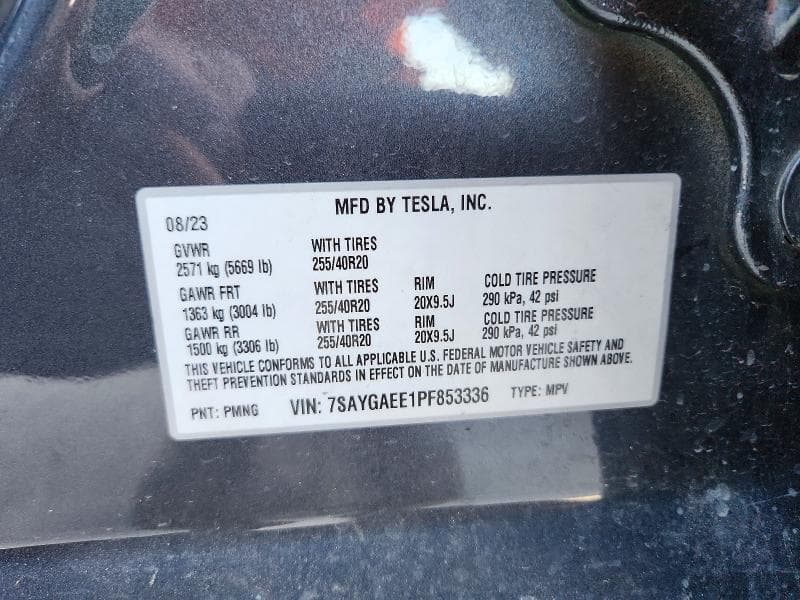 2023 TESLA MODEL Y 14