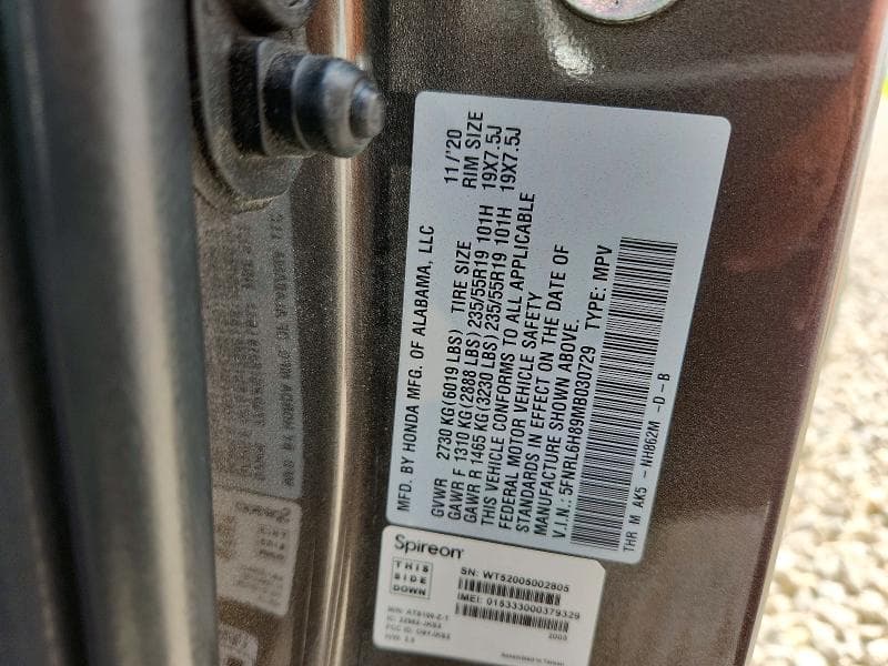 2021 HONDA ODYSSEY TOURING 13