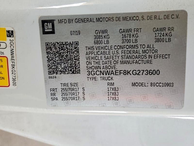 2019 CHEVROLET SILVERADO C1500 12