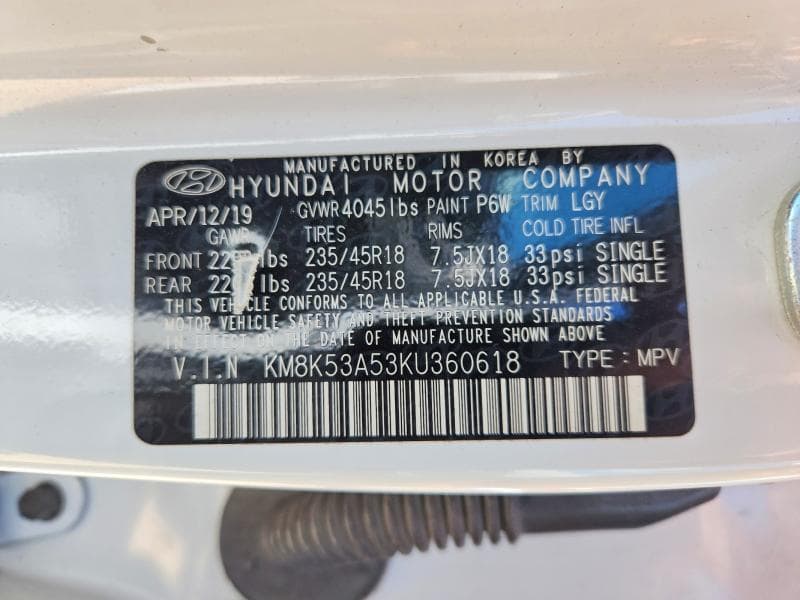 2019 HYUNDAI KONA ULTIMATE ULTIMATE 14
