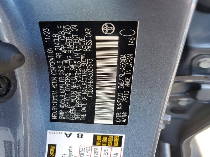2024 TOYOTA COROLLA HYBRID XLE XLE 12