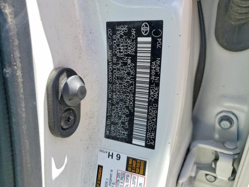 2020 TOYOTA PRIUS XLE XLE 12