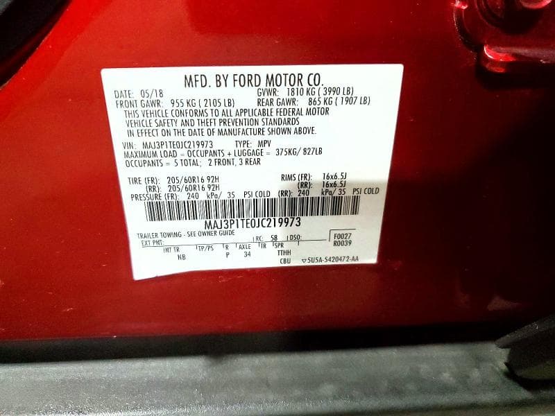 2018 FORD ECOSPORT SE SE 13