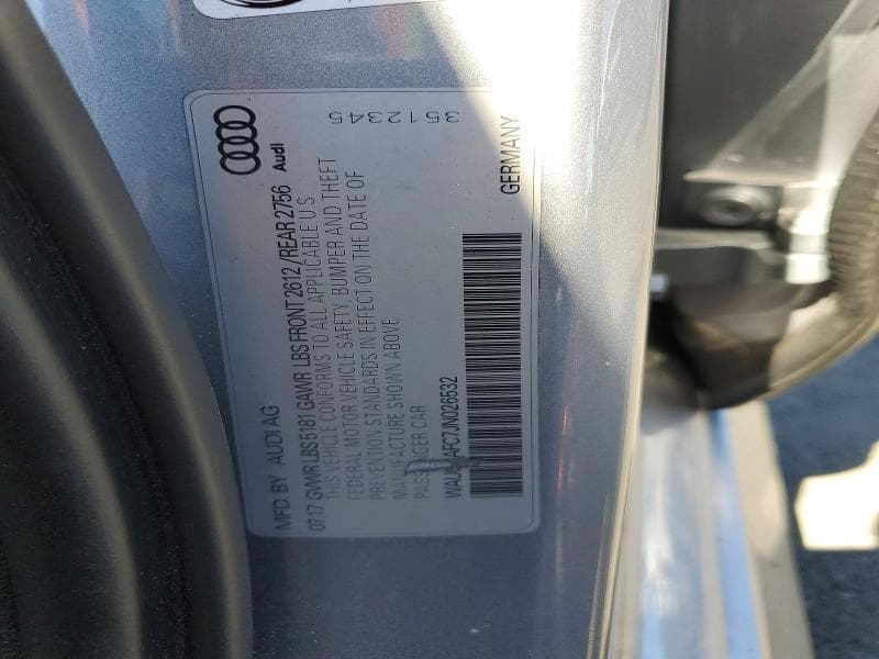 2018 AUDI A6 PREMIUM PLUS 12