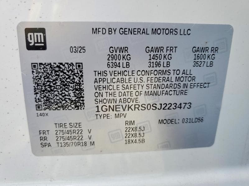 2025 CHEVROLET TRAVERSE HIGH COUNTRY 14