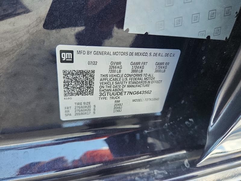 2022 GMC SIERRA K1500 SLT 12