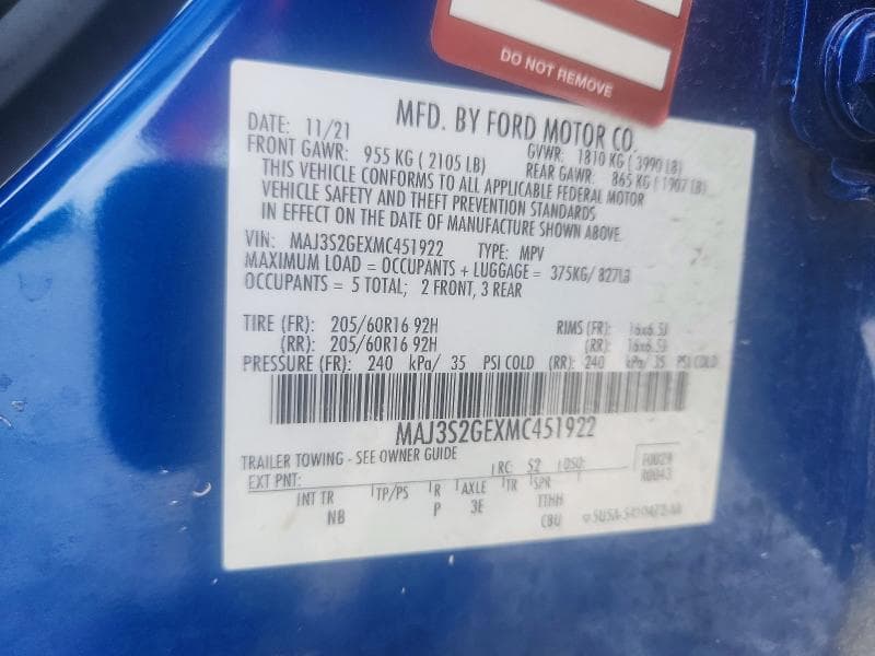 2021 FORD ECOSPORT SE 13