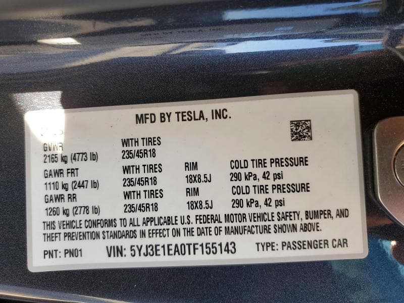 2026 TESLA MODEL 3 12