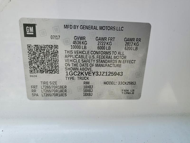 2018 CHEVROLET SILVERADO K2500 HEAVY DUTY LT K2500 HEAVY DUTY LT 14