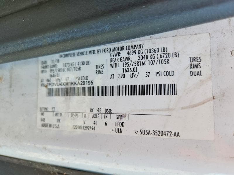 2019 FORD TRANSIT T-350 HD HANDICAP ACCESSIBLE VAN T-250 13