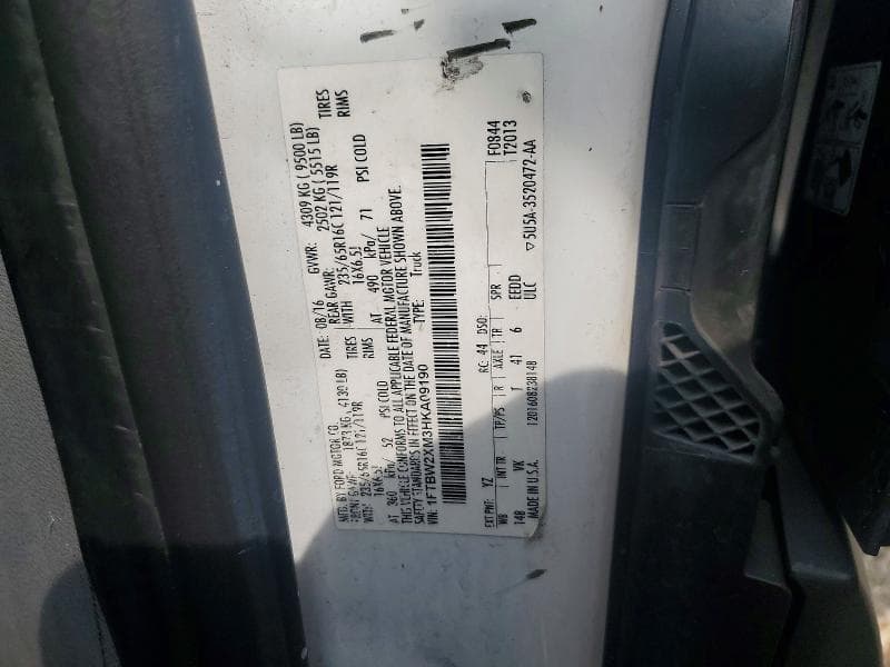 2017 FORD TRANSIT T-350 HANDICAP ACCESSIBALE VAN T-350 13