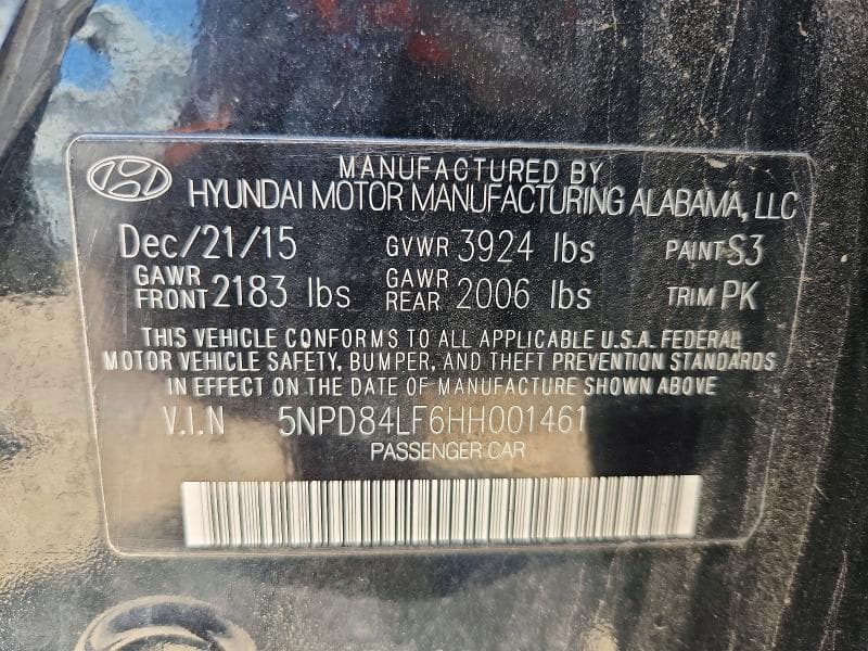 2017 HYUNDAI ELANTRA SE SE 13