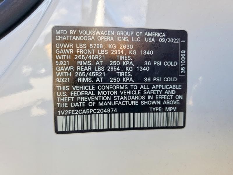 2023 VOLKSWAGEN ATLAS CROSS SPORT SEL PREMIUM R-LINE 13