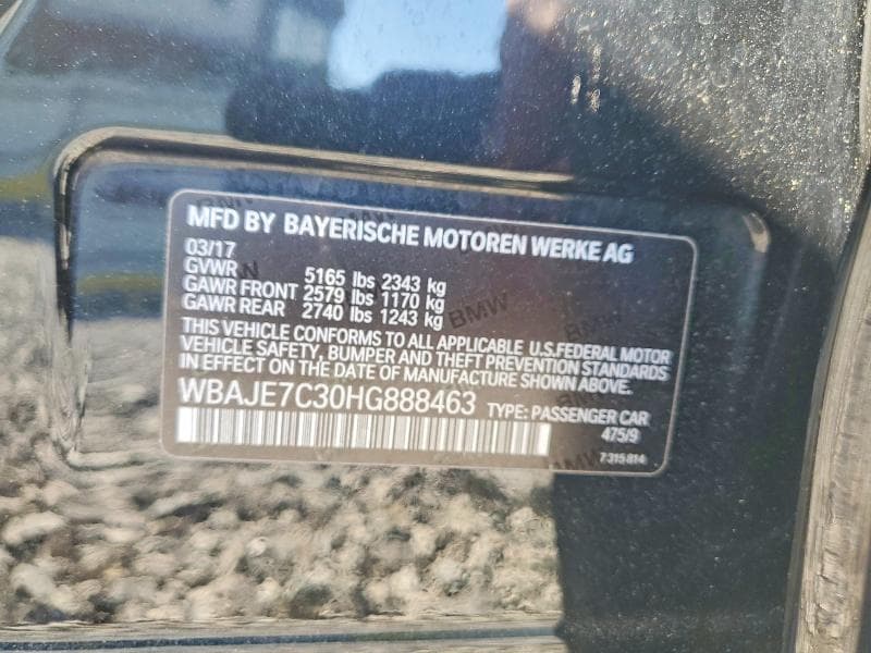 2017 BMW 540 XI 12
