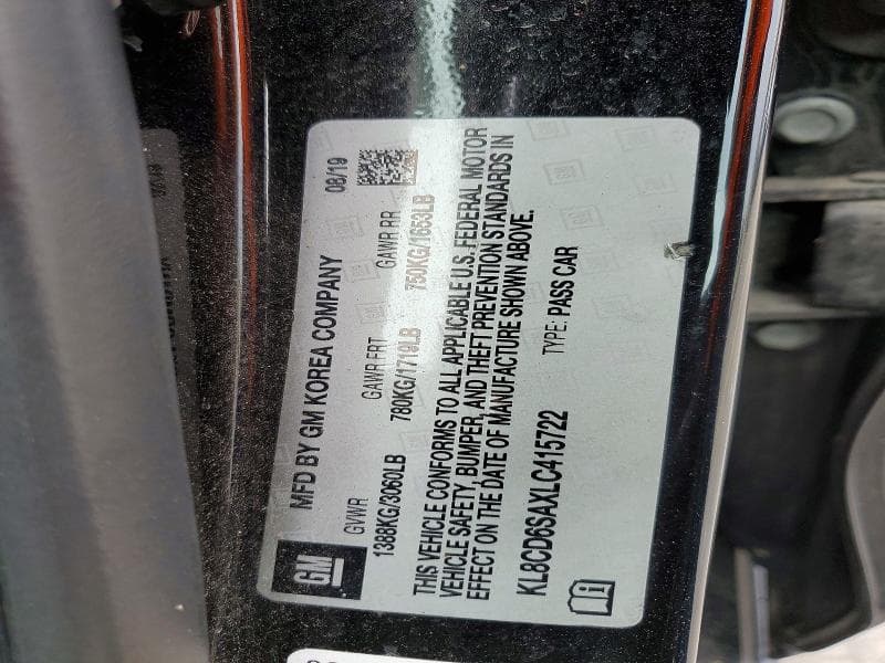 2020 CHEVROLET SPARK 1LT 13