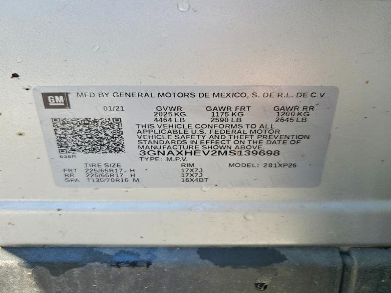 2021 CHEVROLET EQUINOX LS LS 13