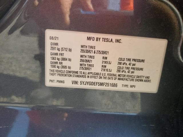 2021 TESLA MODEL Y 13