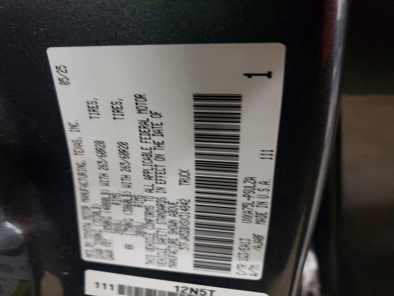 2025 TOYOTA TUNDRA CREWMAX LIMITED CREWMAX LIMITED 12
