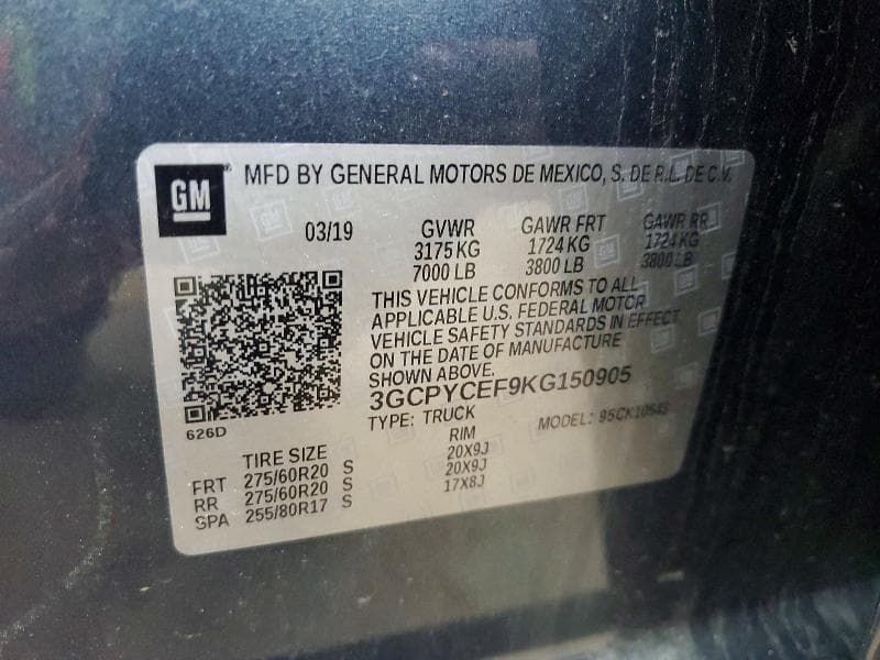 2019 CHEVROLET SILVERADO 12