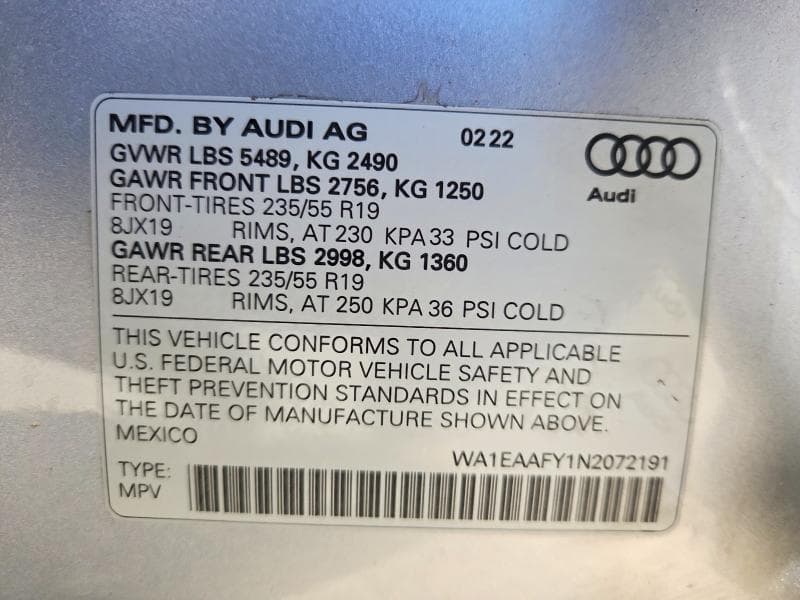2022 AUDI Q5 PREMIUM PLUS 45 13