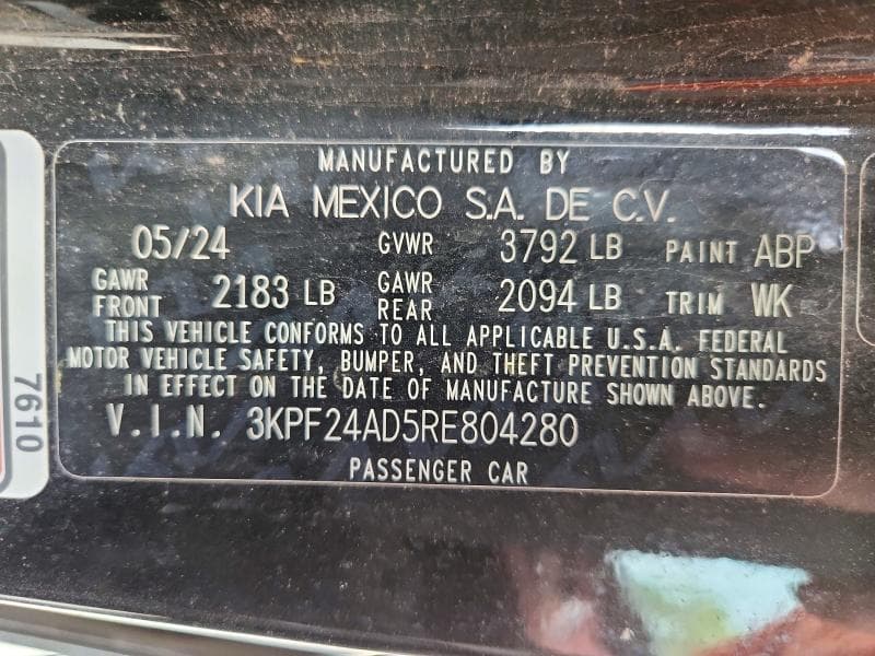 2024 KIA FORTE LXS 12