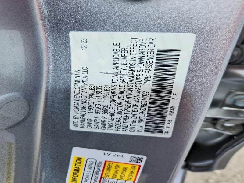 2024 HONDA CIVIC SPORT 12