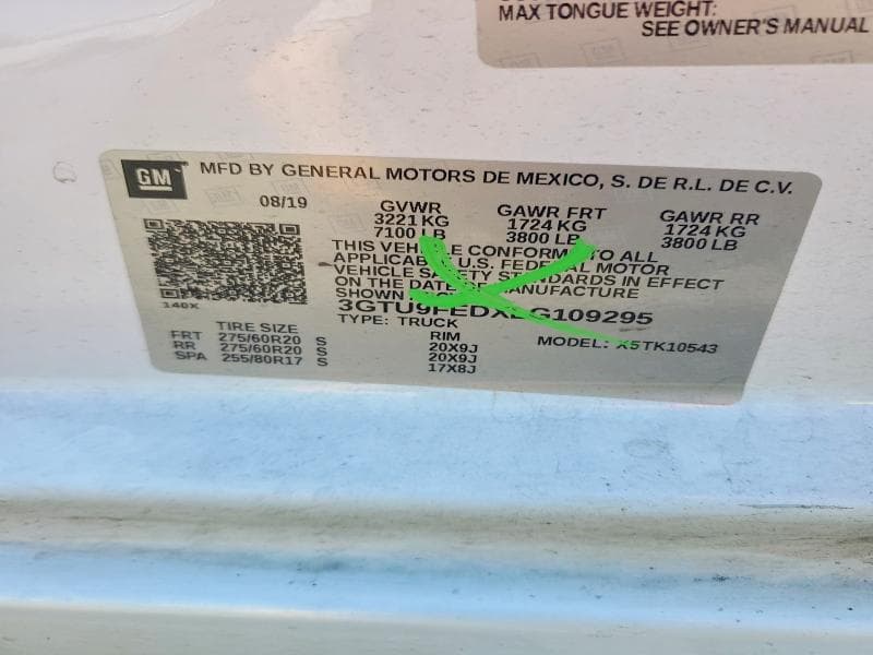 2020 GMC SIERRA K1500 DENALI K1500 DENALI 13