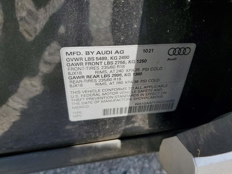 2022 AUDI Q5 PREMIUM 45 PREMIUM 45 13
