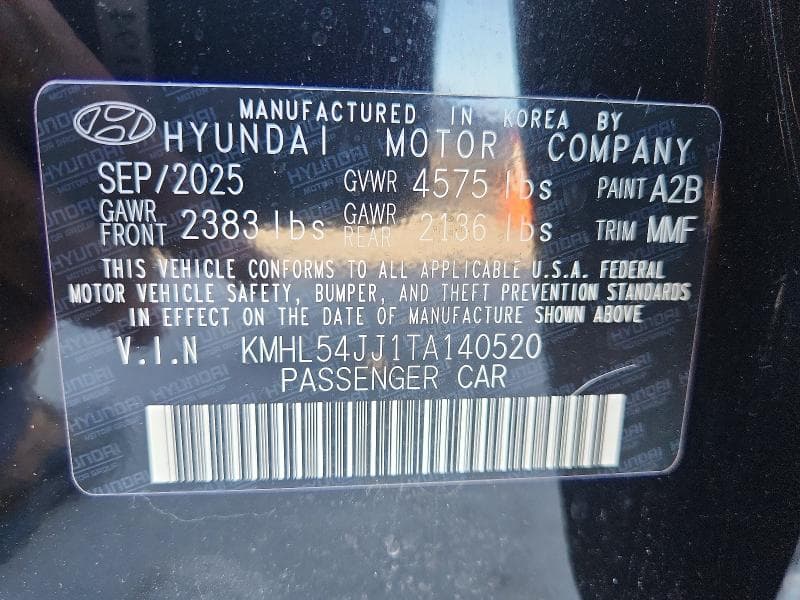 2026 HYUNDAI SONATA HYBRID LIMITED LIMITED 13