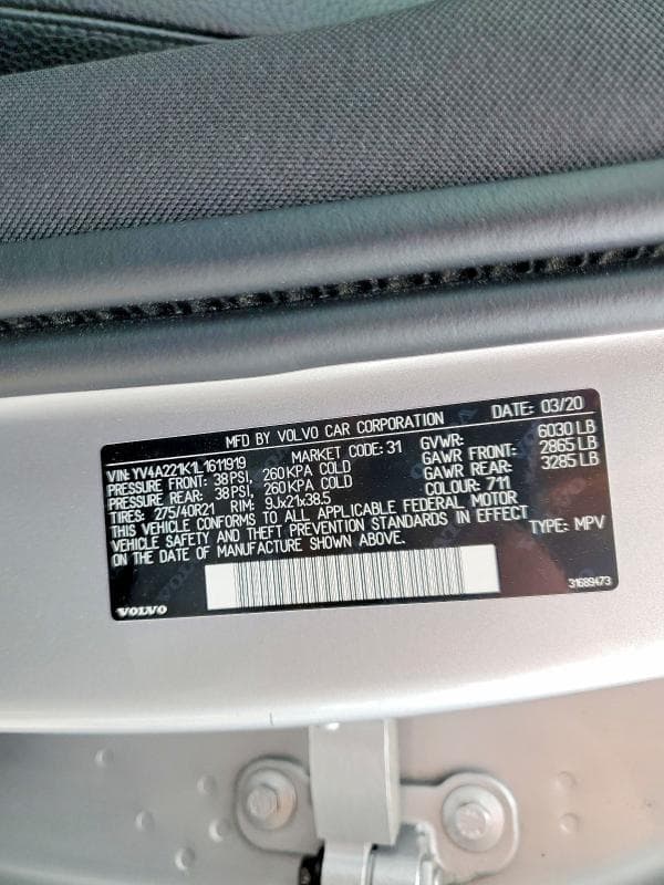 2020 VOLVO XC90 T6 MOMENTUM 14