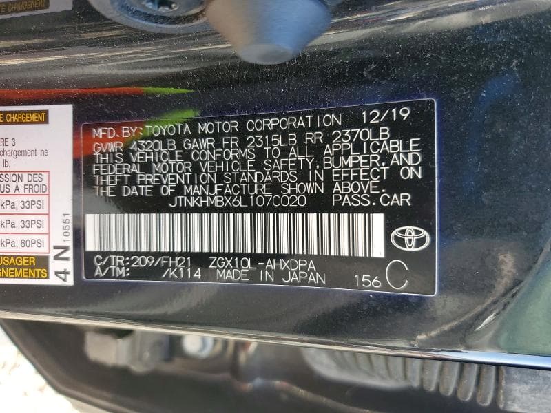 2020 TOYOTA C-HR 12