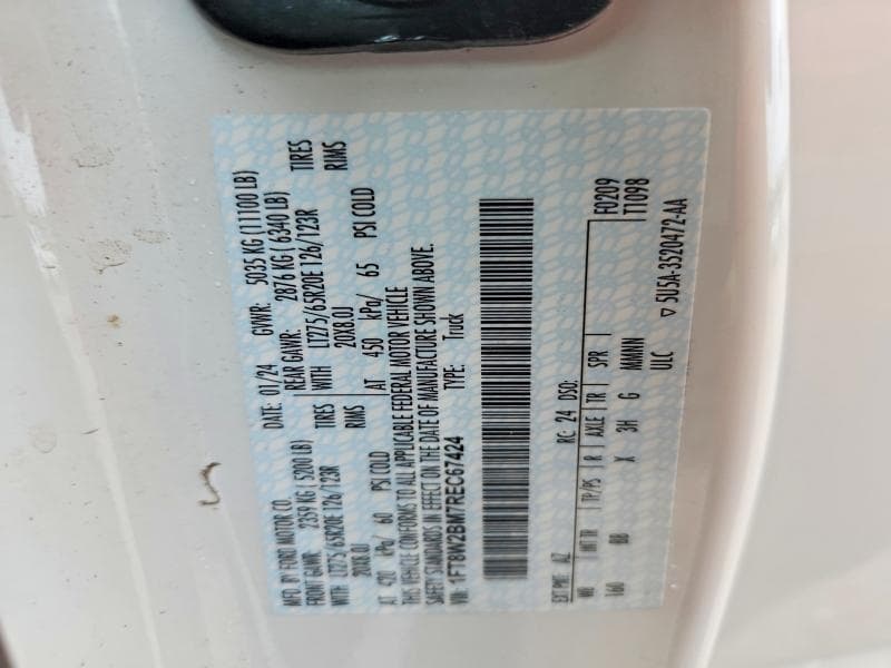 2024 FORD F250 SUPER DUTY 12