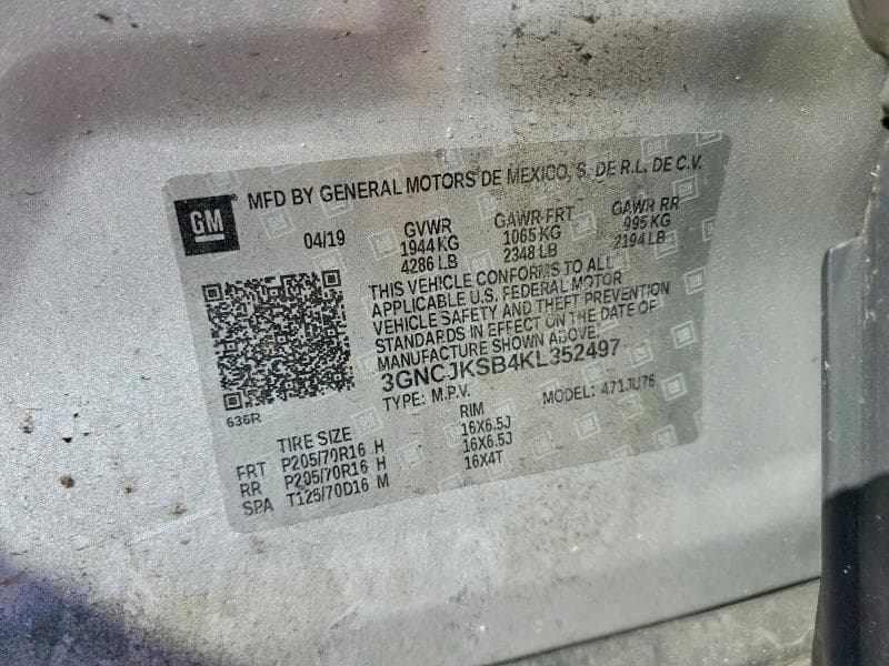 2019 CHEVROLET TRAX LS 13
