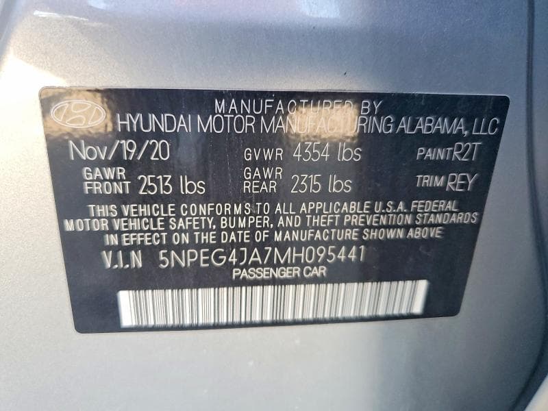 2021 HYUNDAI SONATA SE 13