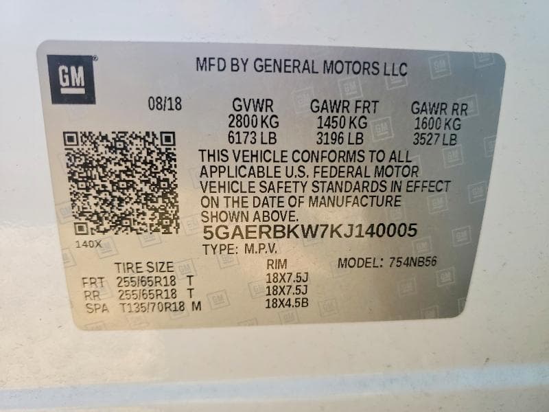 2019 BUICK ENCLAVE ESSENCE ESSENCE 13