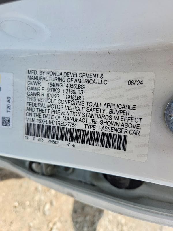2024 HONDA CIVIC EXL 13