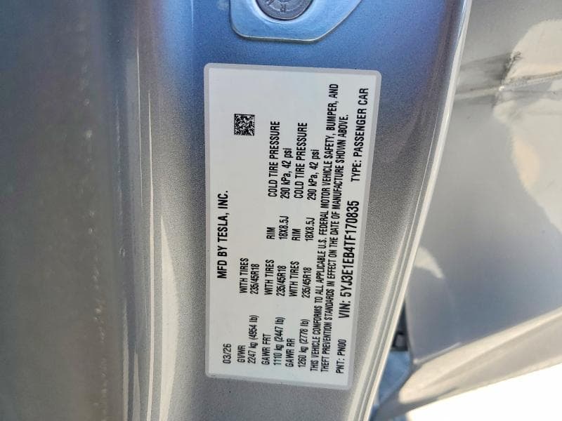 2026 TESLA MODEL 3 12