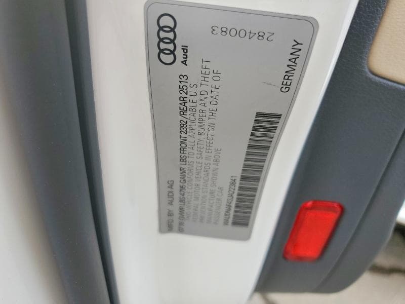 2018 AUDI A4 PREMIUM 13