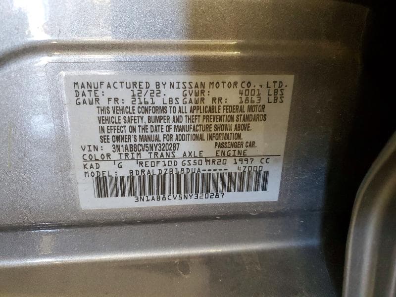 2022 NISSAN SENTRA SV SV 12
