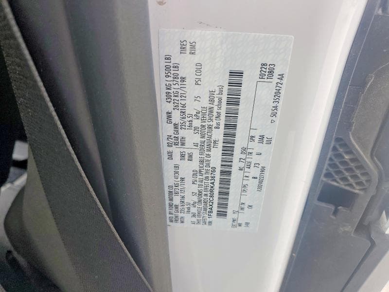 2024 FORD TRANSIT T-350 13